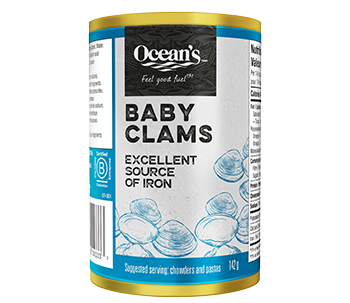 One can of Ocean's Baby Clams