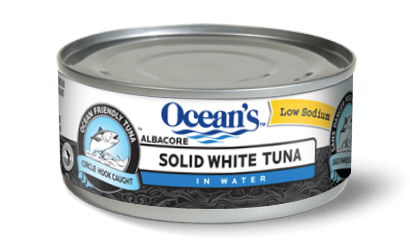 One can of Ocean's Low Sodium Solid White Albacore Tuna