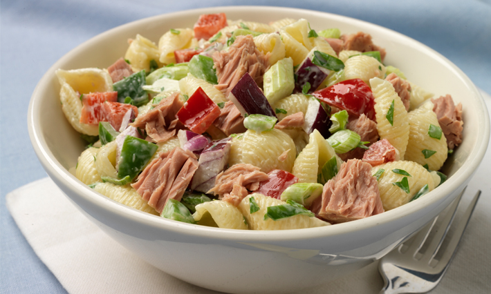 Conchiglie (Seashell Pasta) Salad with Tuna and Bell Peppers | Ocean&amp;#39;s