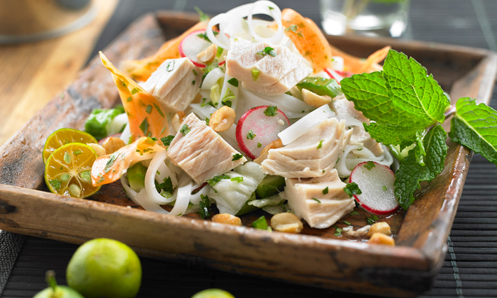 Tuna Vietnamese-Style Rice Noodle Salad