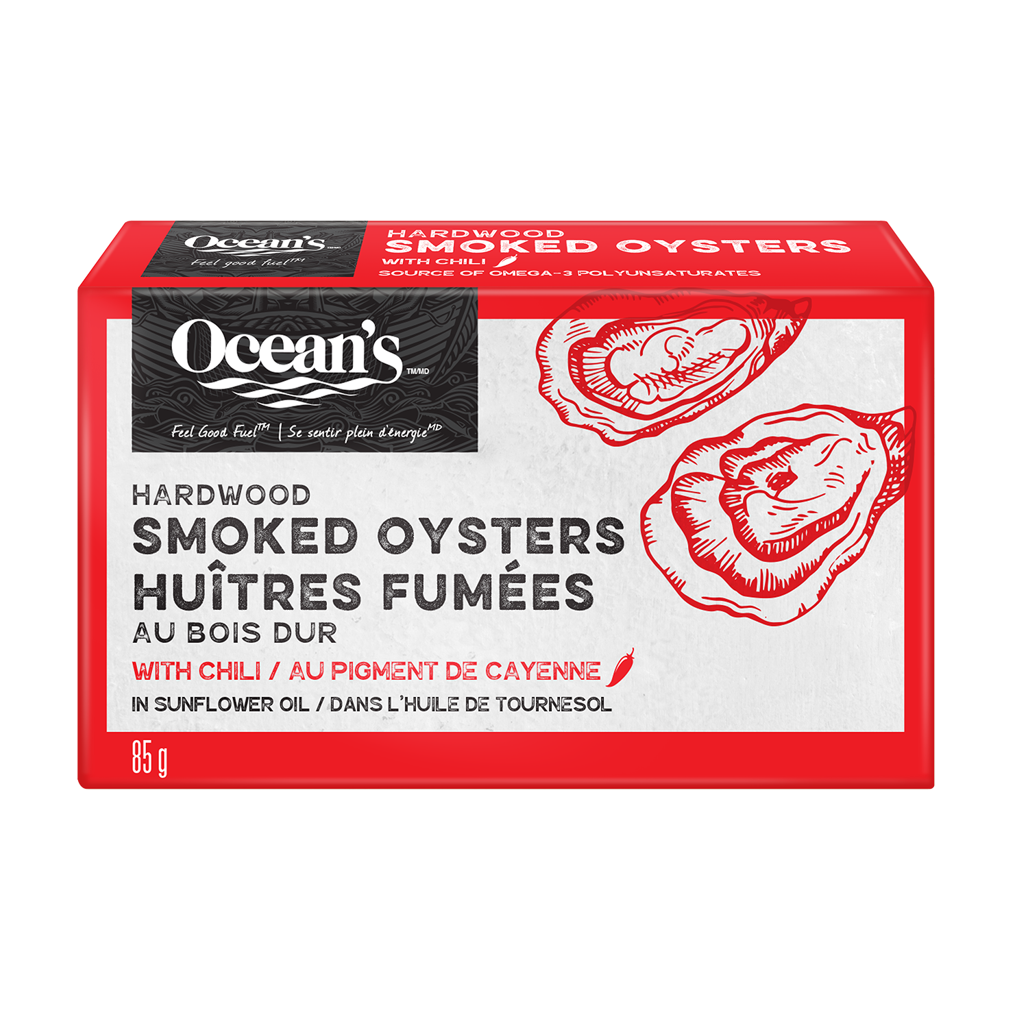 Ocean's | Dive Into Taste SmokedOysters withChili 85g BIL 1