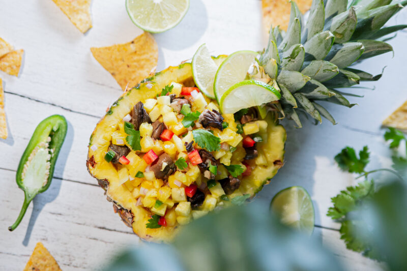 Smoked Oysters Pineapple Salsa