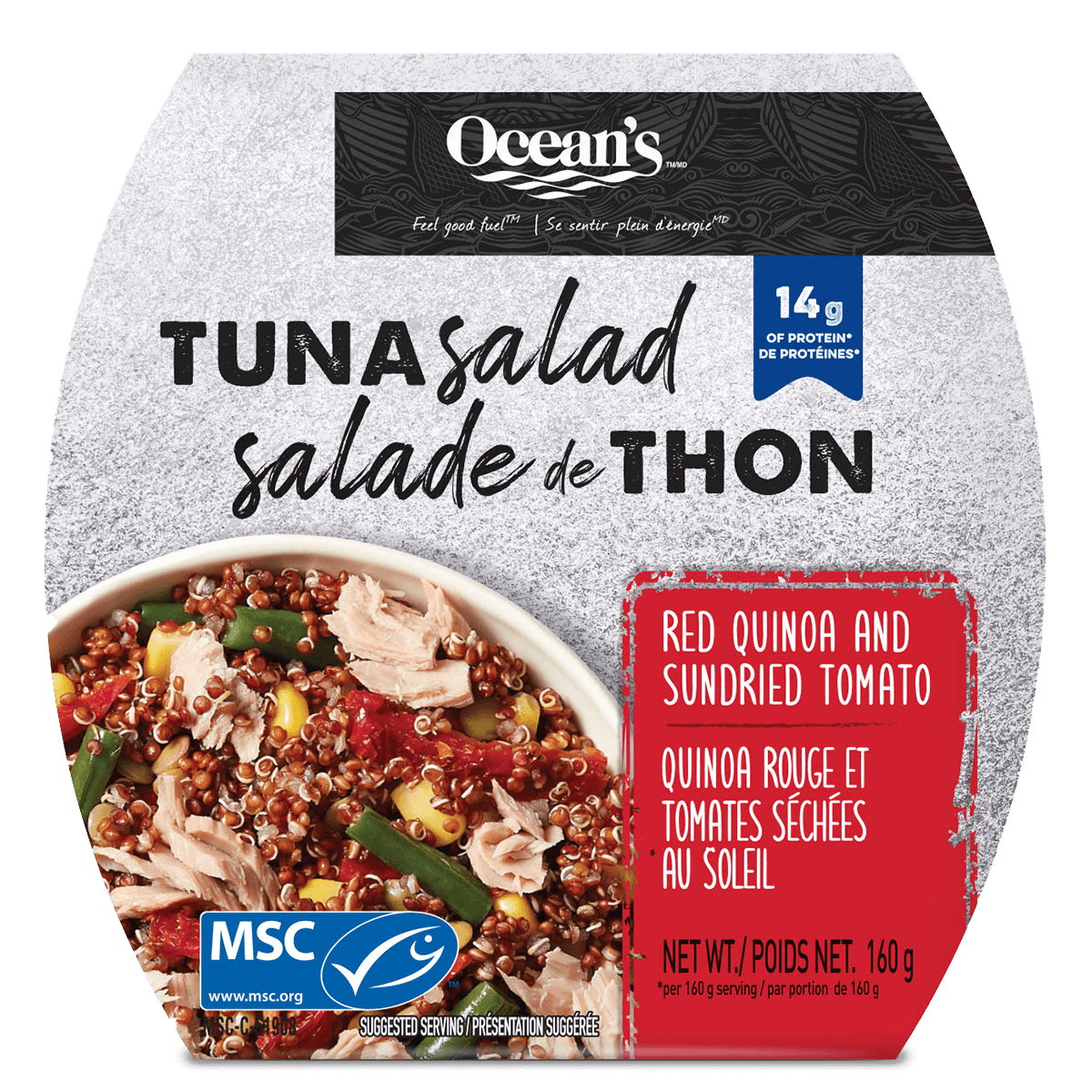 Tuna Salad Red Quinoa and Sundried Tomatoes