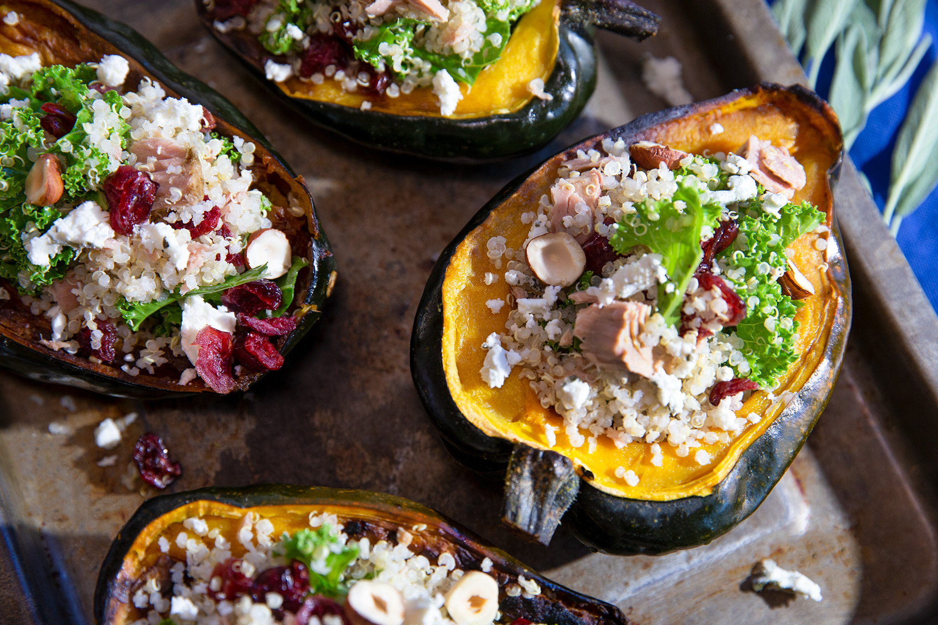 Tuna Stuffed Acorn Squash