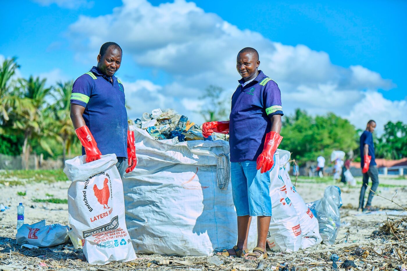 Collecting plastic